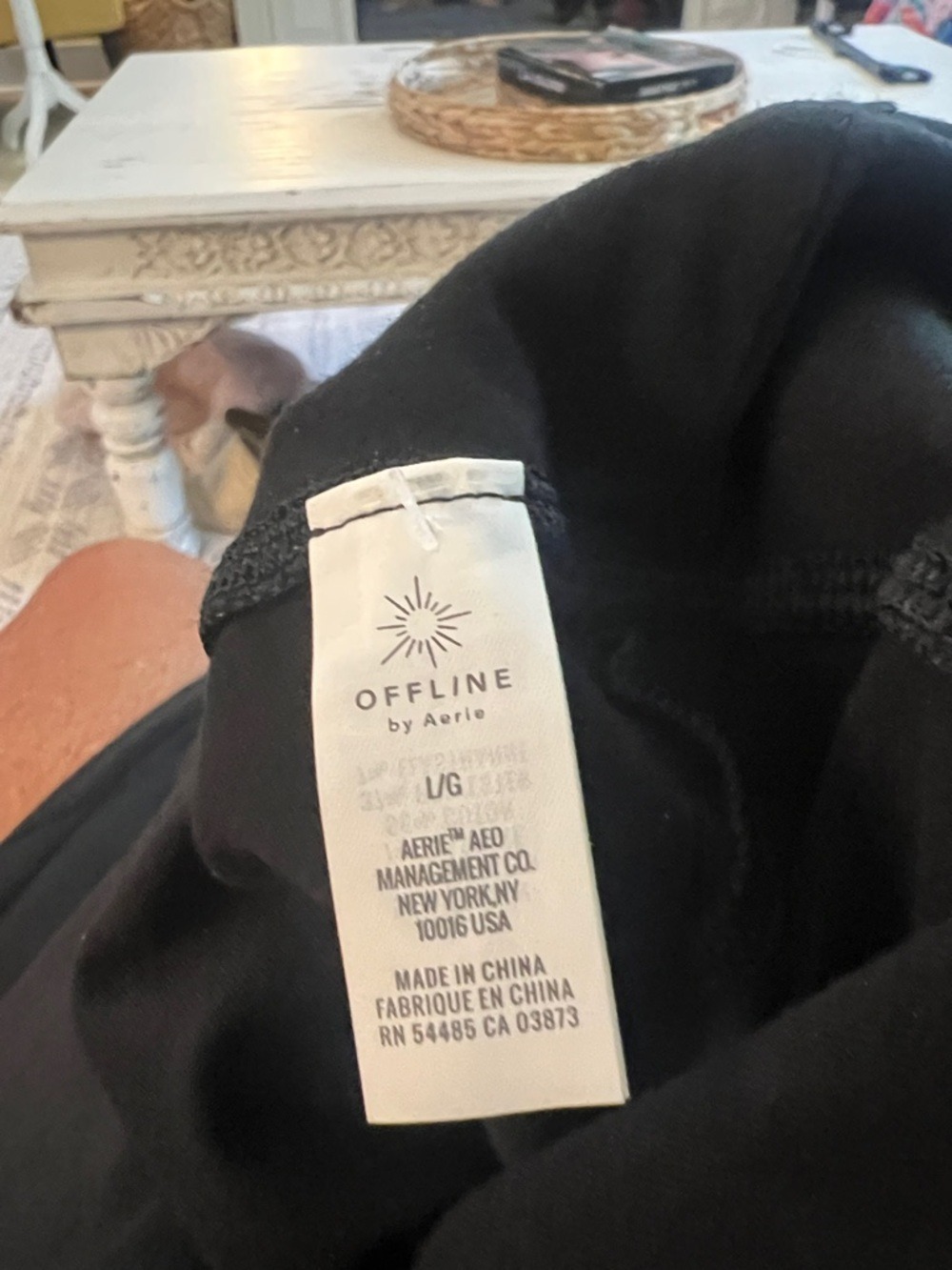 Black Wide-Leg Yoga Pants with Fold-Over Waistband - Picture 10 of 10